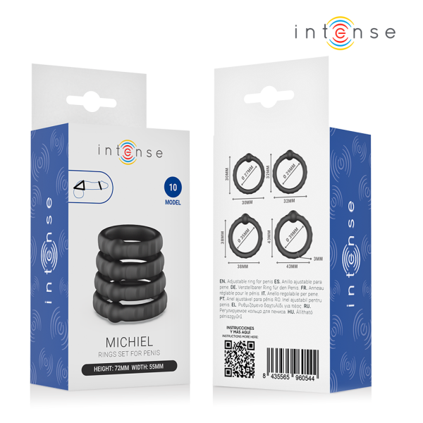 INTENSE - MICHIEL SET DE 4 ANILLOS MODELO 10
