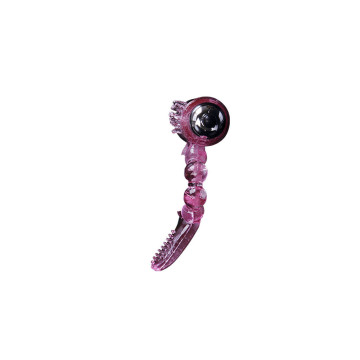 Baile - Anillo Silicona 10 Ritmos Lengua Con Vibración Rosa |