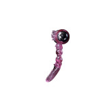Baile - Anillo Silicona 10 Ritmos Lengua Con Vibración Rosa |