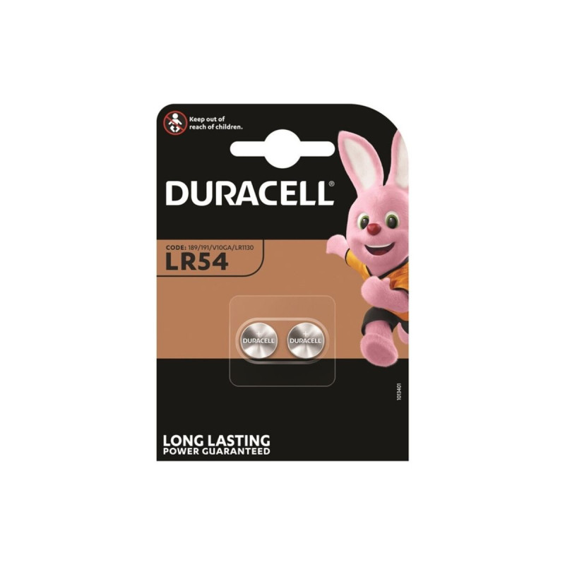 DURACELL - ALKALINE BUTTON BATTERY LR54 LR1130 AG10 1,5V 2 UNIT - Alk…