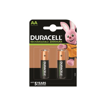 DURACELL - BATTERIA RICARICABILE HR6 AA 2500mAh 2 UNIT - Batterie ric…