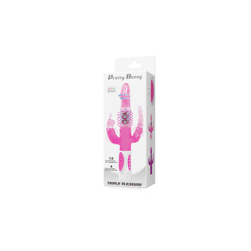 Baile - Pretty Bunny Triple Vibrador Rotador | Vybes.it