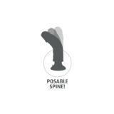 King Cock - Vibrierender Dildo Mit Hoden 25.5 Cm Natürliche Farbe |