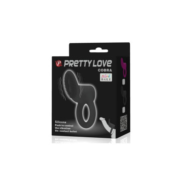 Pretty Love - Cobra Anillo Vibrador Cobra Negro | Vybes.it