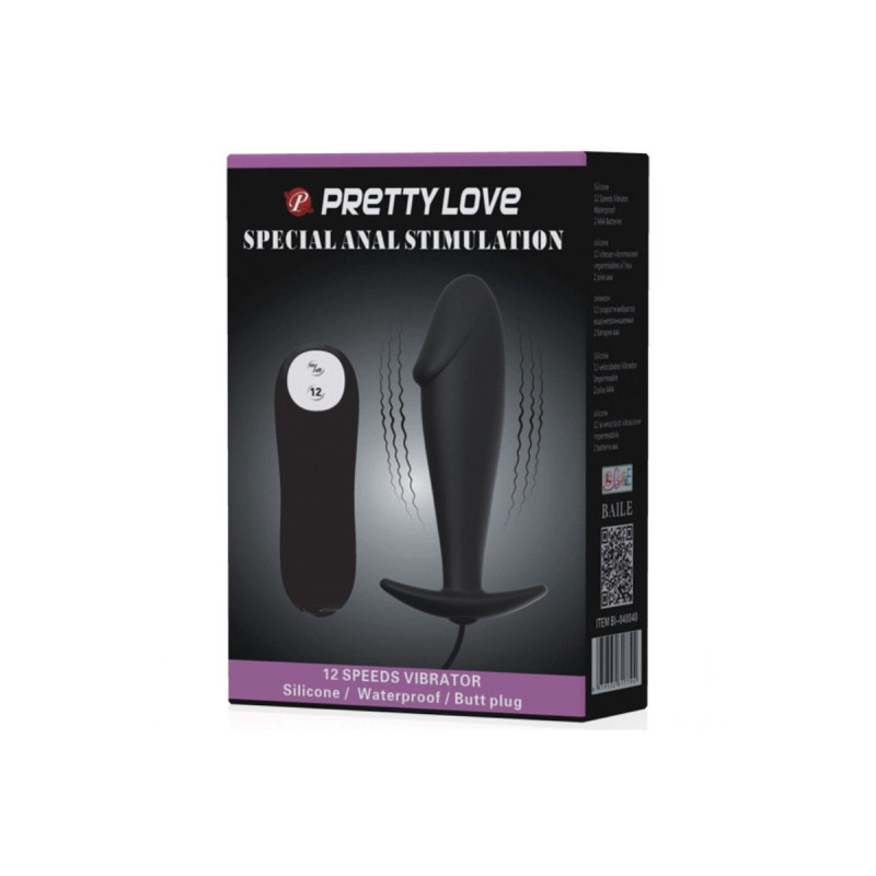 Pretty Love - Plug Anal En Silicone Forme Pénis Et 12 Modes De