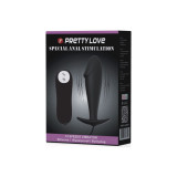 Pretty Love - Plug Anal Silicona Forma Pene Y 12 Modos Vibración