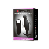 Pretty Love - Plug Anal Silicona 12 Modos Vibración Negro | Vybes.it