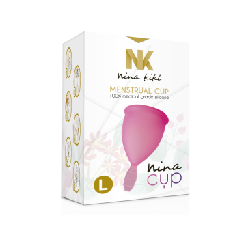 NINA KIKÍ - MENSTRUAL CUP ROSA - GRÖSSE L - Vaginalbecher