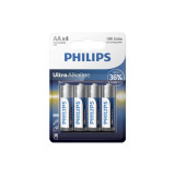 PHILIPS - ULTRA ALKALINE BATTERY AA LR6 4 UNIT - PHILLIPS - Alkaline…