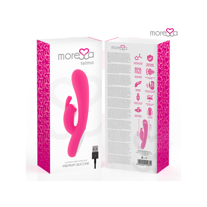 Moressa - Telmo Tickling Clitorial Premium Silicone Recargable |