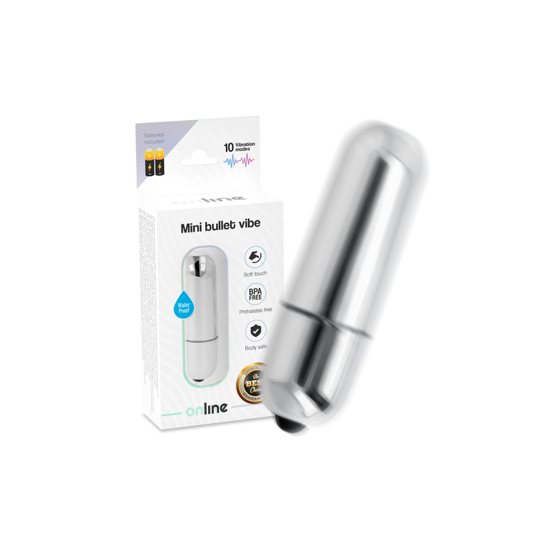 ONLINE - MINI BALLE VIBRANTE ARGENT - Pour clitoris | Vybes.it
