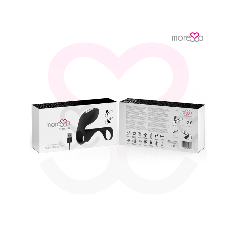 Moressa - Brandon Potente Anillo Vibrador Con Funda De