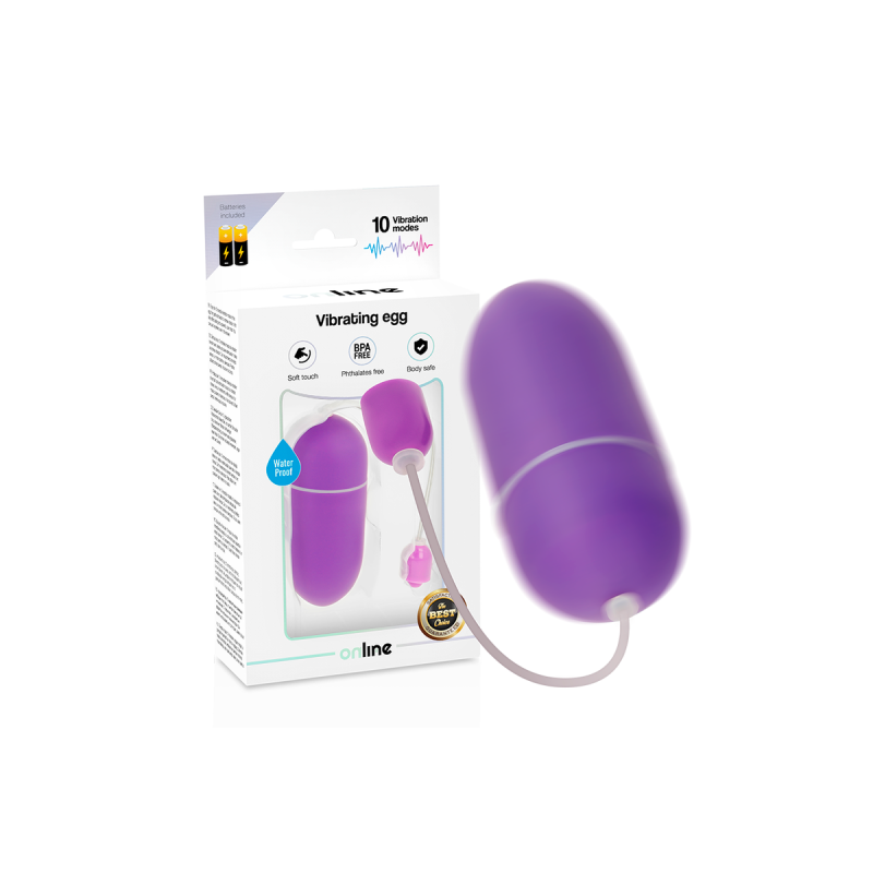 ONLINE - OEUF VIBRANT IMPERMÉABLE LILAS - Télécommande | Vybes.it
