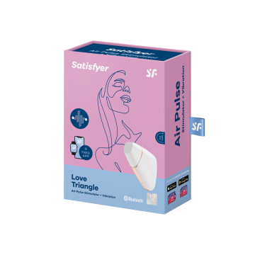 Satisfyer - Love Triangle Estimulador Y Vibrador Blanco | Vybes.it