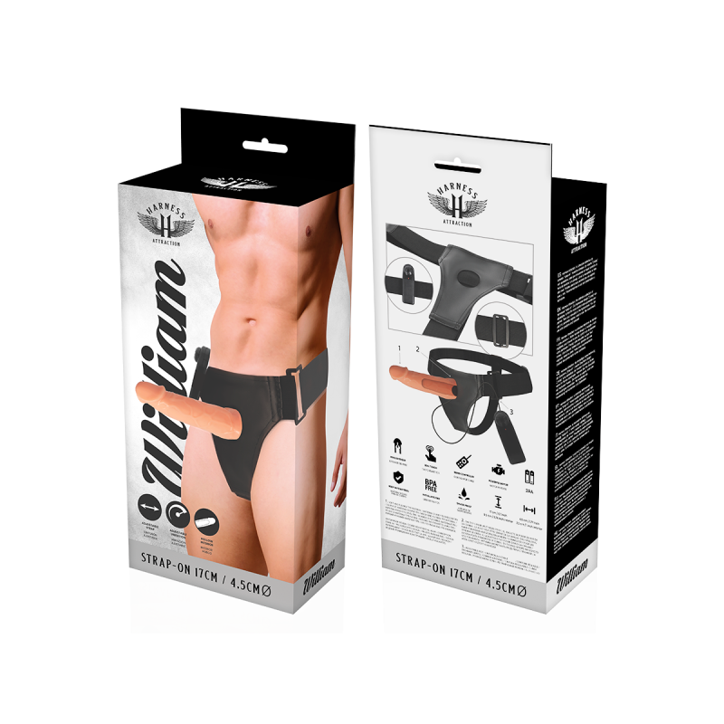 Harness Attraction - Willian Hollow Rnes Con Vibratore 17 Cm - O