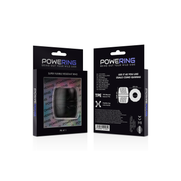 POWERING - SUPER FLEXIBLE Y RESISTENTE ANILLO PENE 5 CM PR11 NEGRO