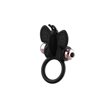 Coquette Chic Desire - Cock Ring Butterfly Anillo Vibrador Negro /