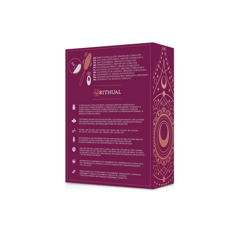 Rithual - Priya Huevo Control Remoto G - Spot + Vibración | Vybes.it