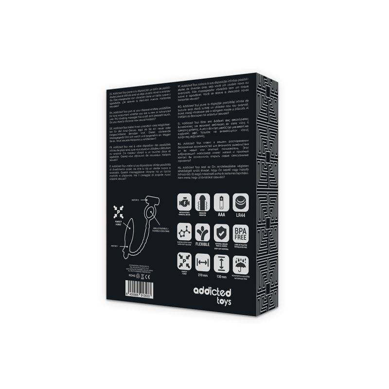 Addicted Toys - Analplug Mit Vibrationsring | Vybes.it