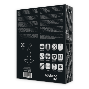 ADDICTED TOYS - MASSEUR ANAL AVEC VIBRATION NOIRE MODÈLE 1