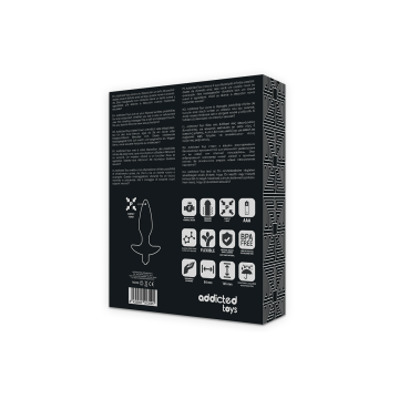 Addicted Toys - Massager Plug Anal With Vibration Black | Vybes.it