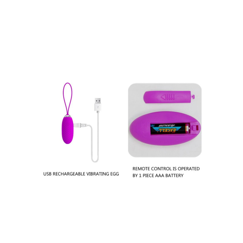 Pretty Love - Joanna Huevo Vibrador Control Remoto 12 Modos |