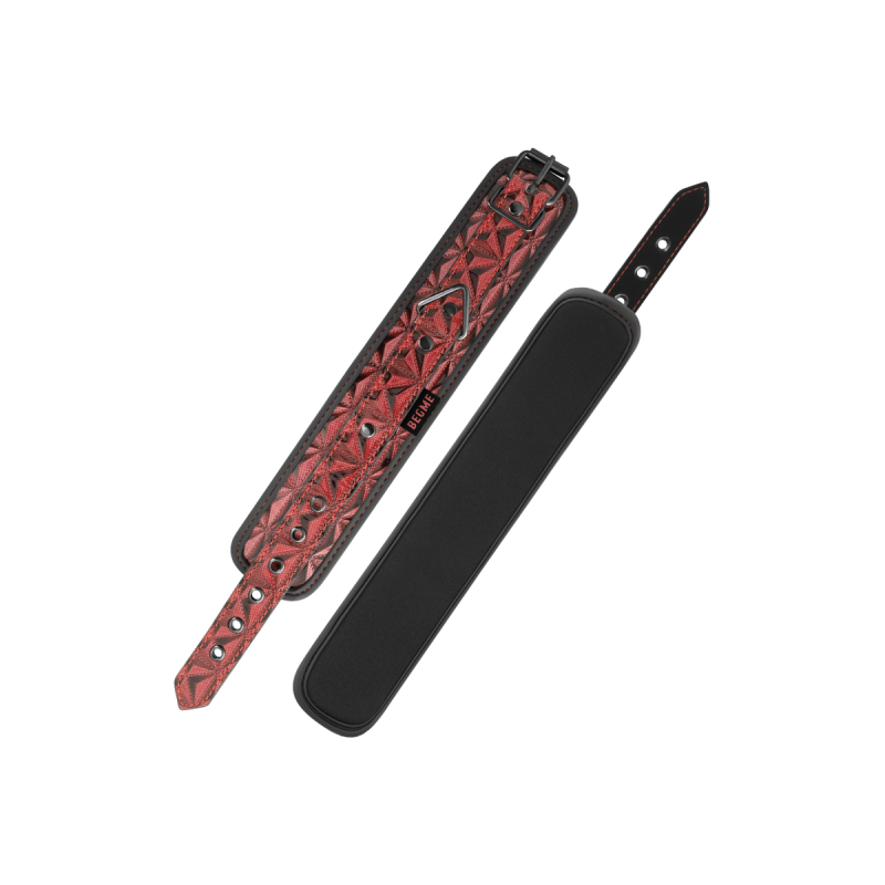 Begme - Menottes Premium Édition Rouge Avec Doublure En Néoprène |