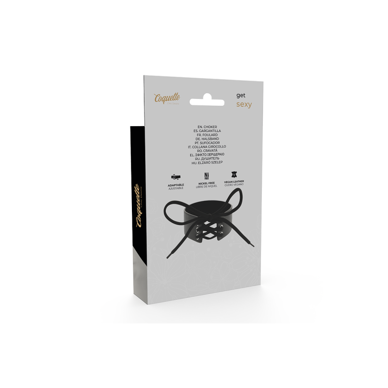 Coquette Chic Desire - Choker Cuero Vegano | Vybes.it