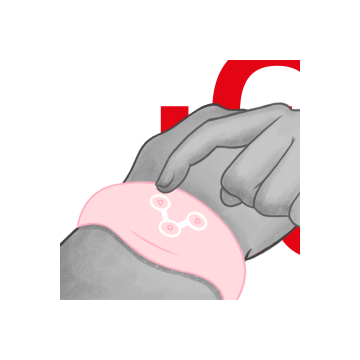 WATCHME - WIRELESS TECHNOLOGY WATCH SOFT PINK - Remote control
