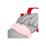WATCHME - WIRELESS-TECHNOLOGIE-UHR ZARTES ROSA - Fernbedienung