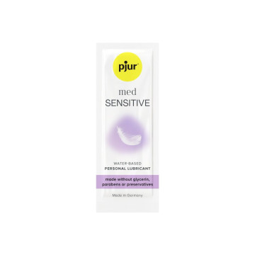 PJUR - MED LUBRIFIANT BASE EAU SENSITIVE GLIDE 2 ML - Une seule dose