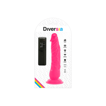 Diversia - Dildo Vibrant Flexible Rose 21 Cm - O - 4.9 Cm | Vybes.it
