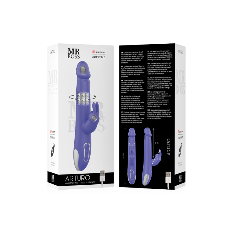 Mr Boss - Arturo Vibromasseur Et Rotatif + Télécommande Watchme |