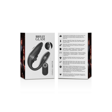 Brilly Glam - Couple Télécommande À Impulsions Et Vibrantes |