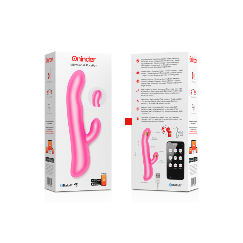 Oninder - Oslo Vibración Y Rotación Rosa - Aplicación Gratuita |