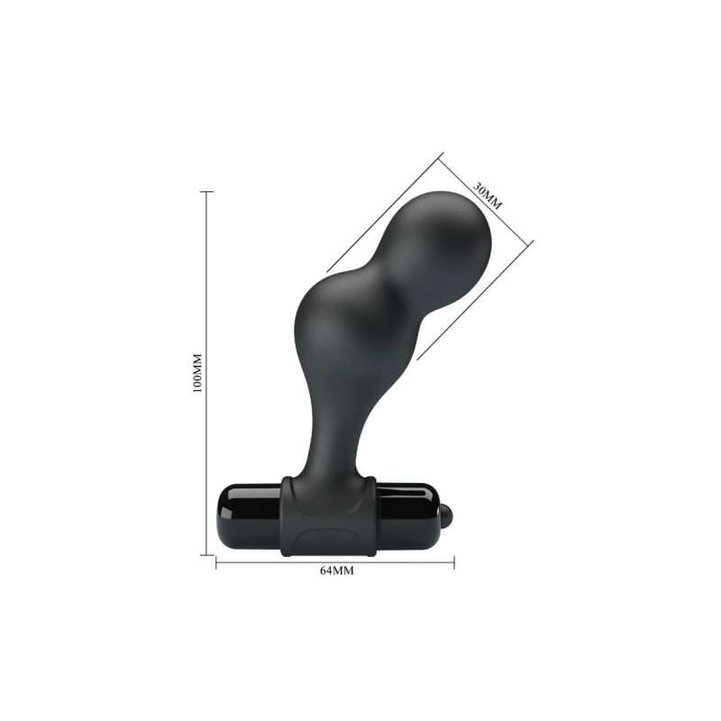 Mr Play - Plug Anal Vibrador De Silicona Negro | Vybes.it