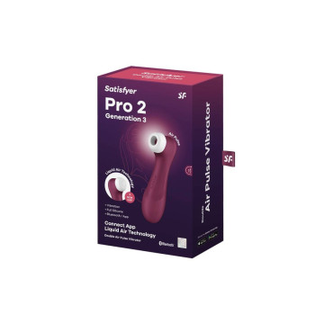 Satisfyer - Pro 2 Generación 3 Granate Bluetooth & App | Vybes.it