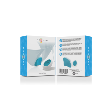 Intense - Samantha Pantie Télécommande Bleu | Vybes.it