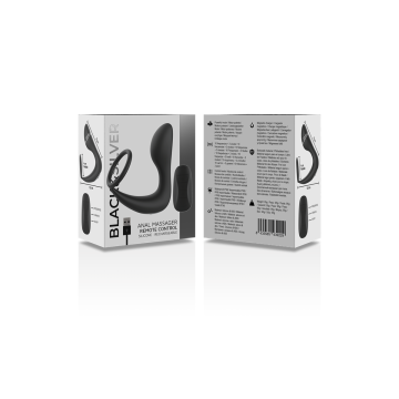 Black&Silver - Massaggiatore Anale Con Telecomando Ricaricabile In