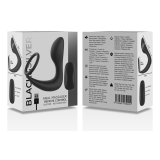 BLACK&SILVER - MASAJEADOR ANAL CONTROL REMOTO SILICONA RECARGABLE NEGRO