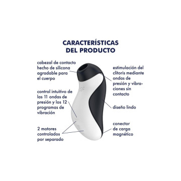 SATISFYER - ORCA AIR PULSE STIMULATOR + VIBRATION - SATISFYER AIR PUL…
