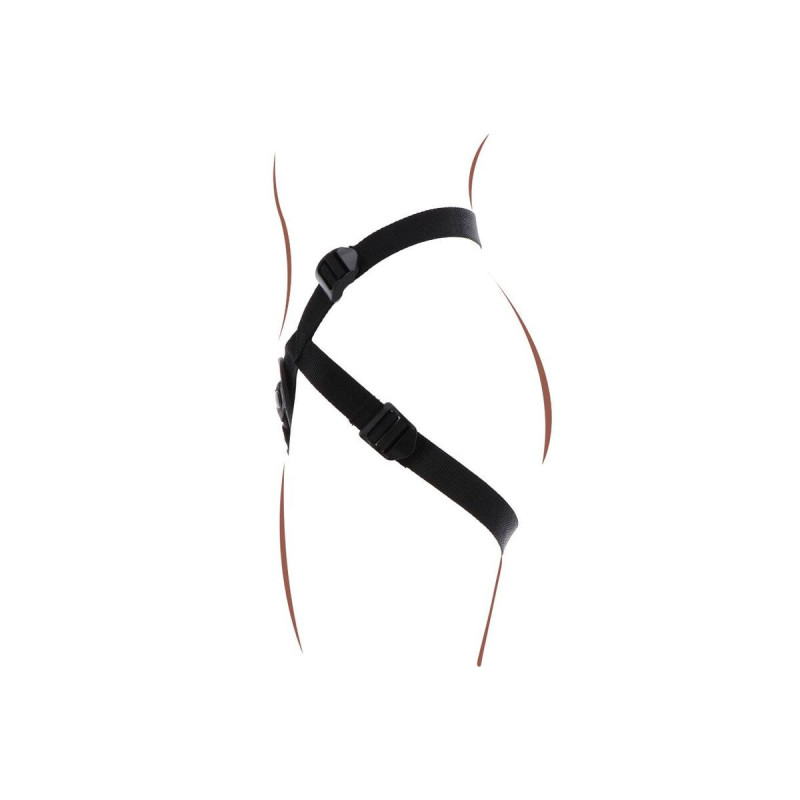 Get Real - Strap - On Pleasure Harnés Negro | Vybes.it