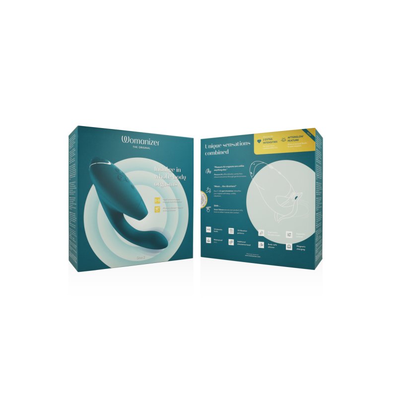 Womanizer - Duo 2 Stimulator Bleu Pétrole | Vybes.it