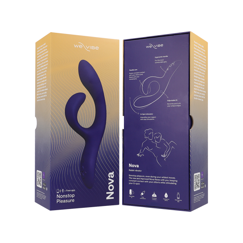 We - Vibe - Nova 3 Vibrador Rabbit Azul Medianoche | Vybes.it