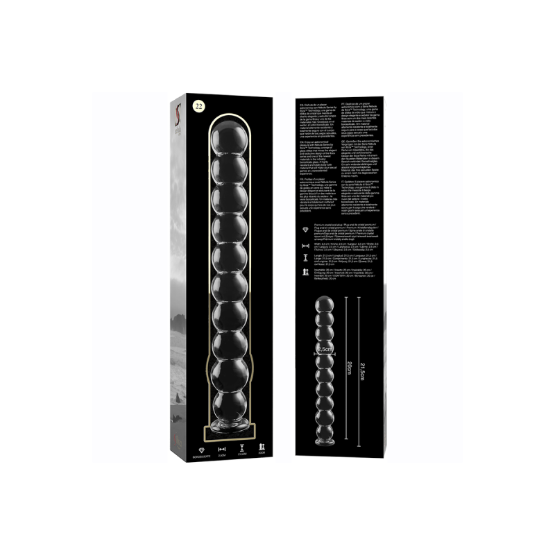 Nebula Series By Ibiza - Modèle 22 Gode En Verre Borosilicate Clair