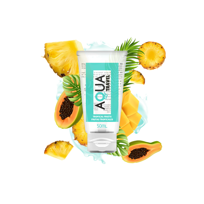 AQUA TRAVEL - FLAVOUR WATERBASED LUBRICANT TROPICAL FRUITS - 50 ML -…