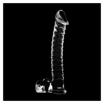 NEBULA SERIES BY IBIZA - MODELO 23 DILDO CRISTAL TRANSPARENTE 21.5 CM -O- 4 CM