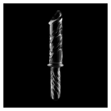 NEBULA SERIES BY IBIZA - MODELO 24 DILDO CRISTAL TRANSPARENTE 28.5 CM -O- 5 CM