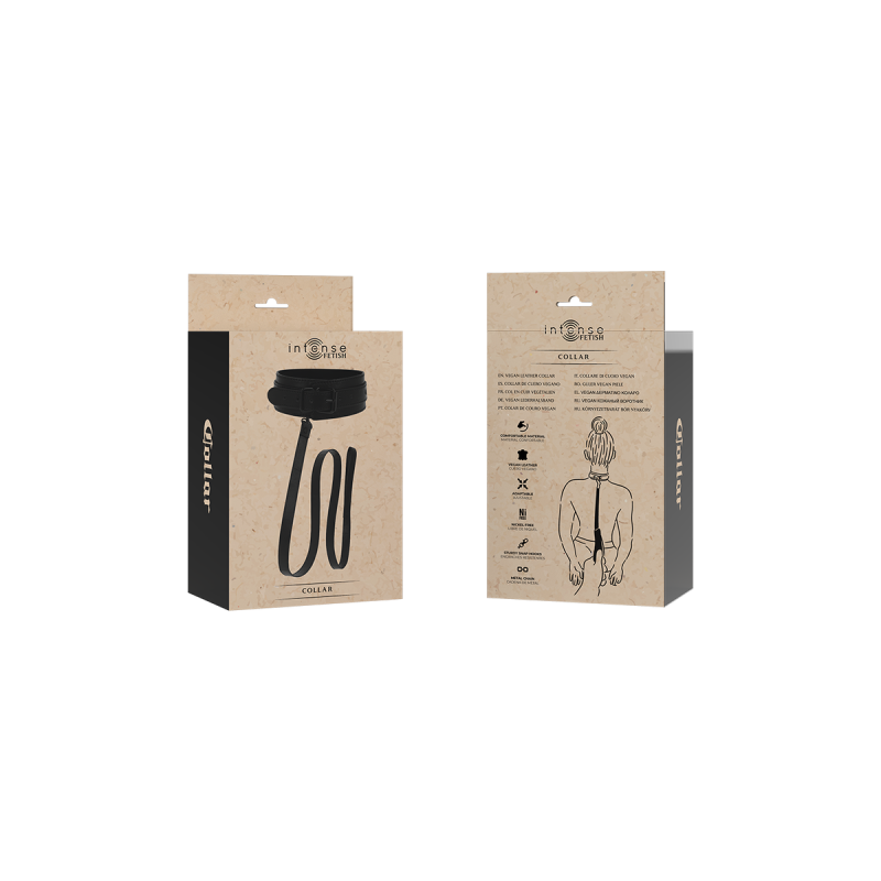 INTENSE - FETISH VEGANES LEDERHALSBAND - INTENSE FETISH - Halsketten