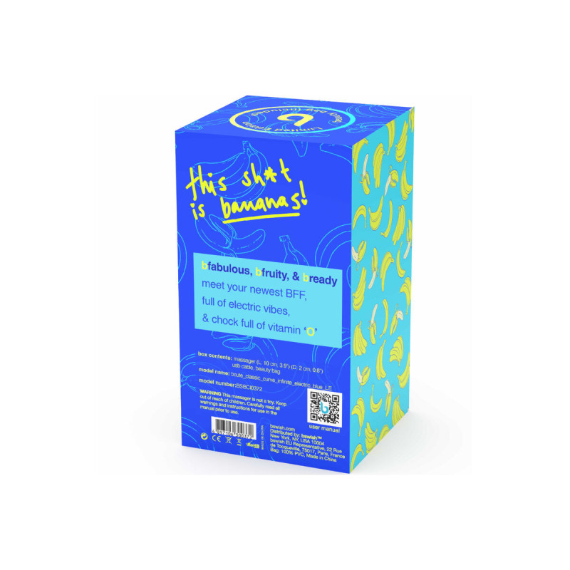 B Swish - Vibrateur Rechargeable En Silicone Bleu Bcute Curve